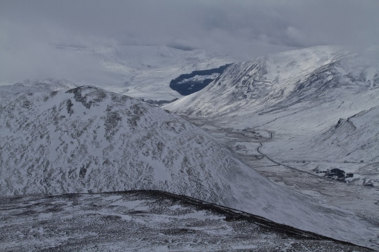 Looking from 900m to Glen Shee. 