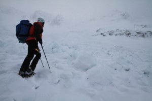 Lochnagar avalanche debris.