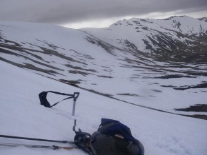 Hundred mile an hour plus on Cairnwell.