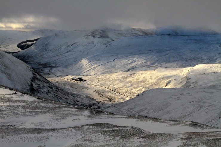 Looking wintry towards Eastery aspects.