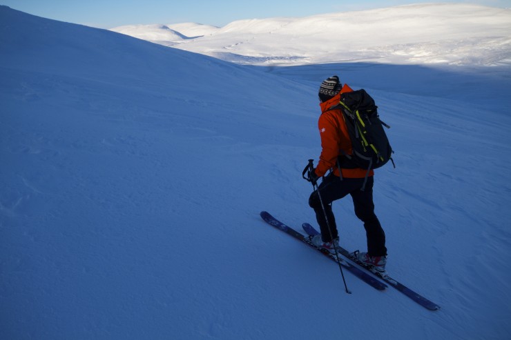 Some good ski touring around but many areas are scoured.