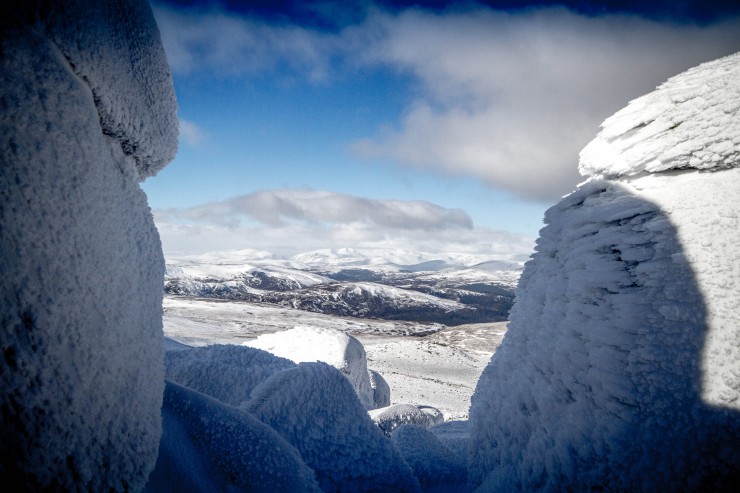 The main Cairngorms from Cac Carn Mor (Lochnagar summit).