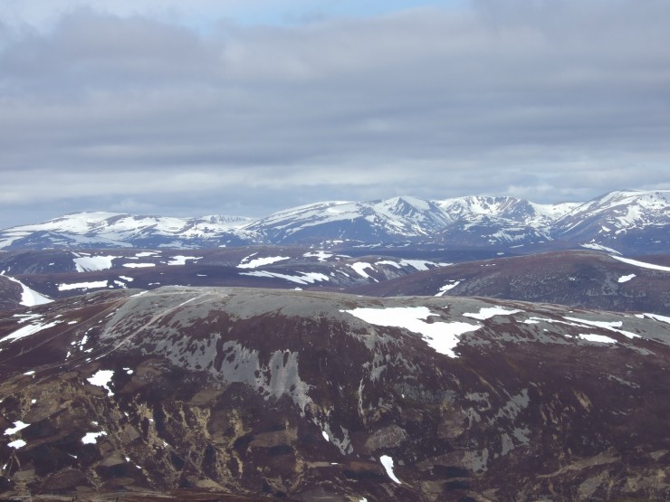 Main Cairngorms from Glas Maol