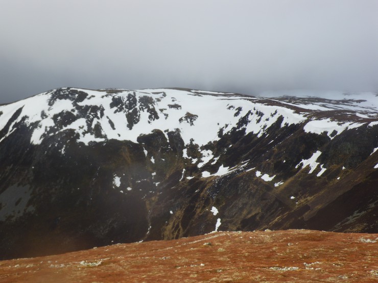 Looking across to Carn nan Sac from Cairnwell