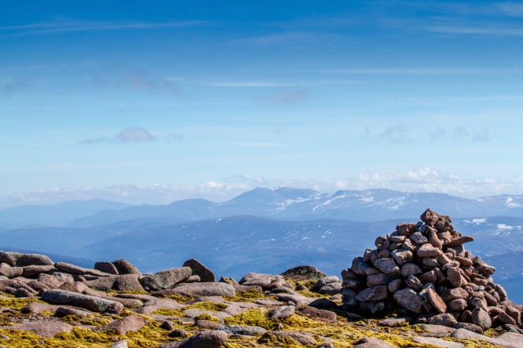Lochnagar from summit plateau. 