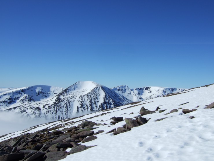 Looking across towards Cairn Toul