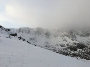 Chilly wind on Lochnagar