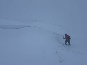 Slow going on the hills.