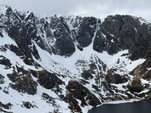Snowfall and strong winds forecast.